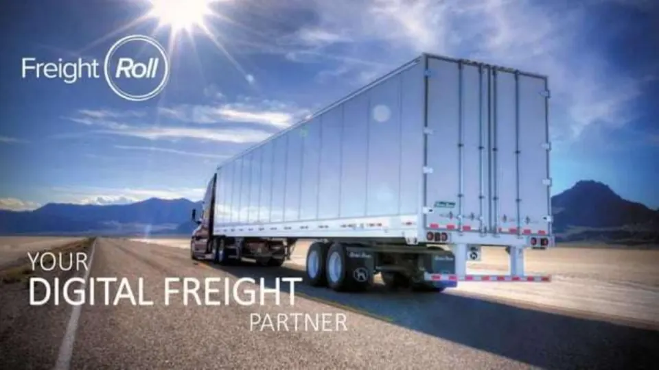 FreightRoll pitch deck, cover slide